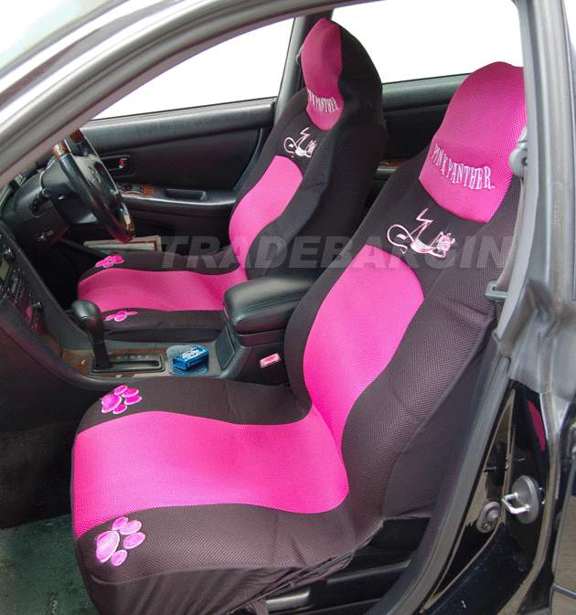 Pink Panther Car Mesh Seat Cover Front & Rear Full set 4pcs P4  